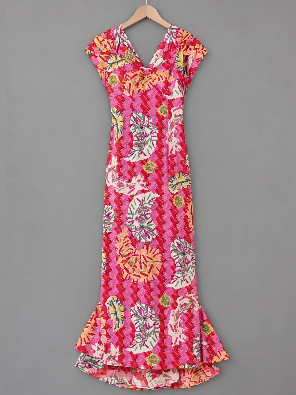 NEW Zac Posen for Target Safety Pin Open Back Print Maxi Dress NWT Size 14